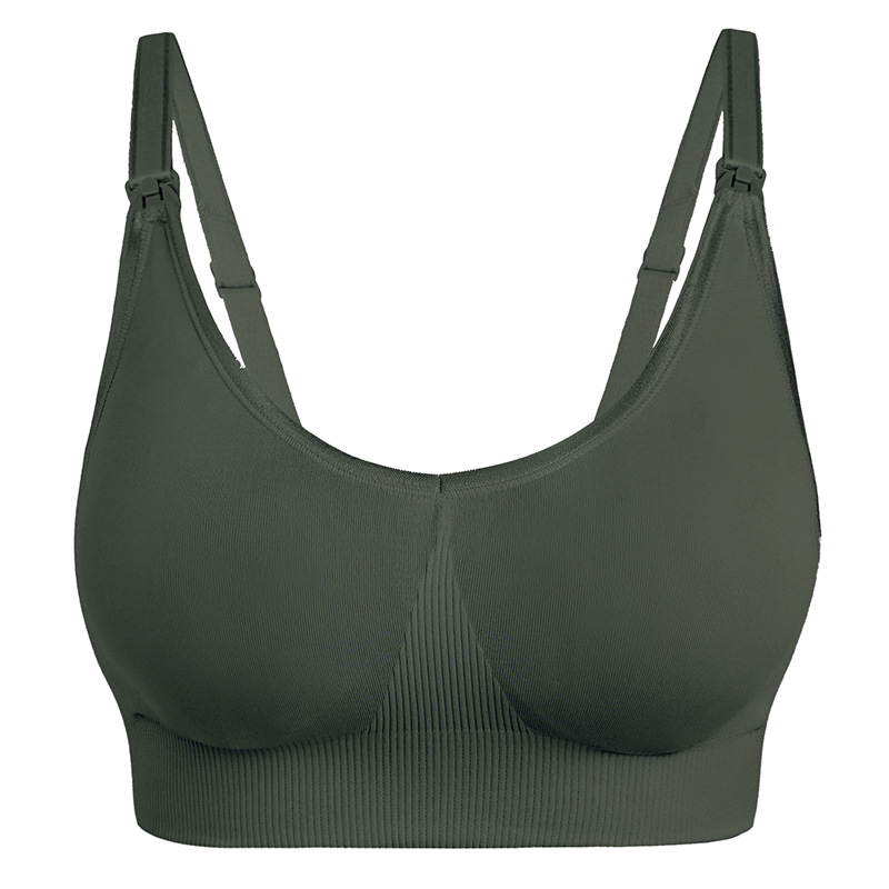 Women's Maternity Seamless Clip Down Sleeping Nursing Bra Easy to Open & Breastfeeding