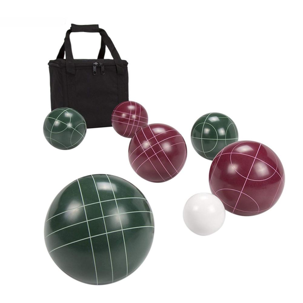 Оптовая продажа, набор игр petanque, мячи bocce из смолы и кожи под заказ