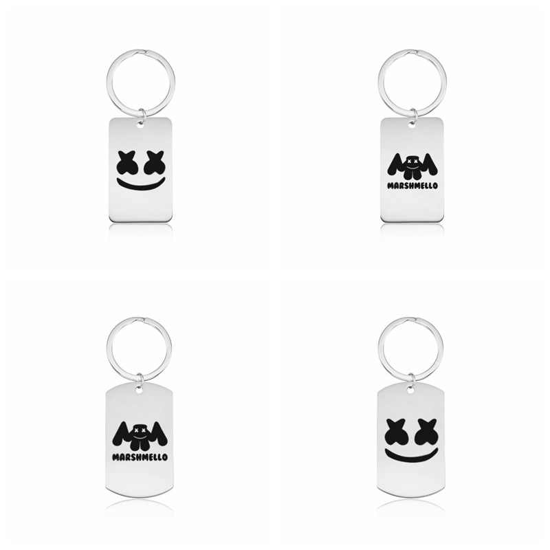 Металлический брелок из нержавеющей стали DJ Marshmello