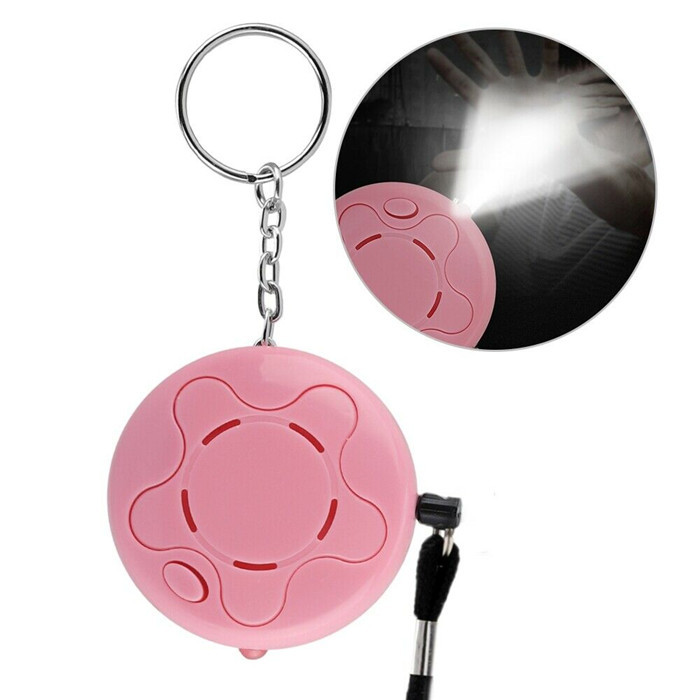 Portable Self Defense Keychain Personal Alarm with LED light Emergency 130DB Siren safety alarm for Children