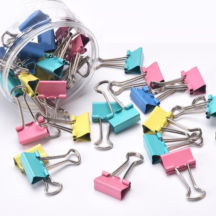 New Office stationery dovetail clip Metal Color folder Office accessories