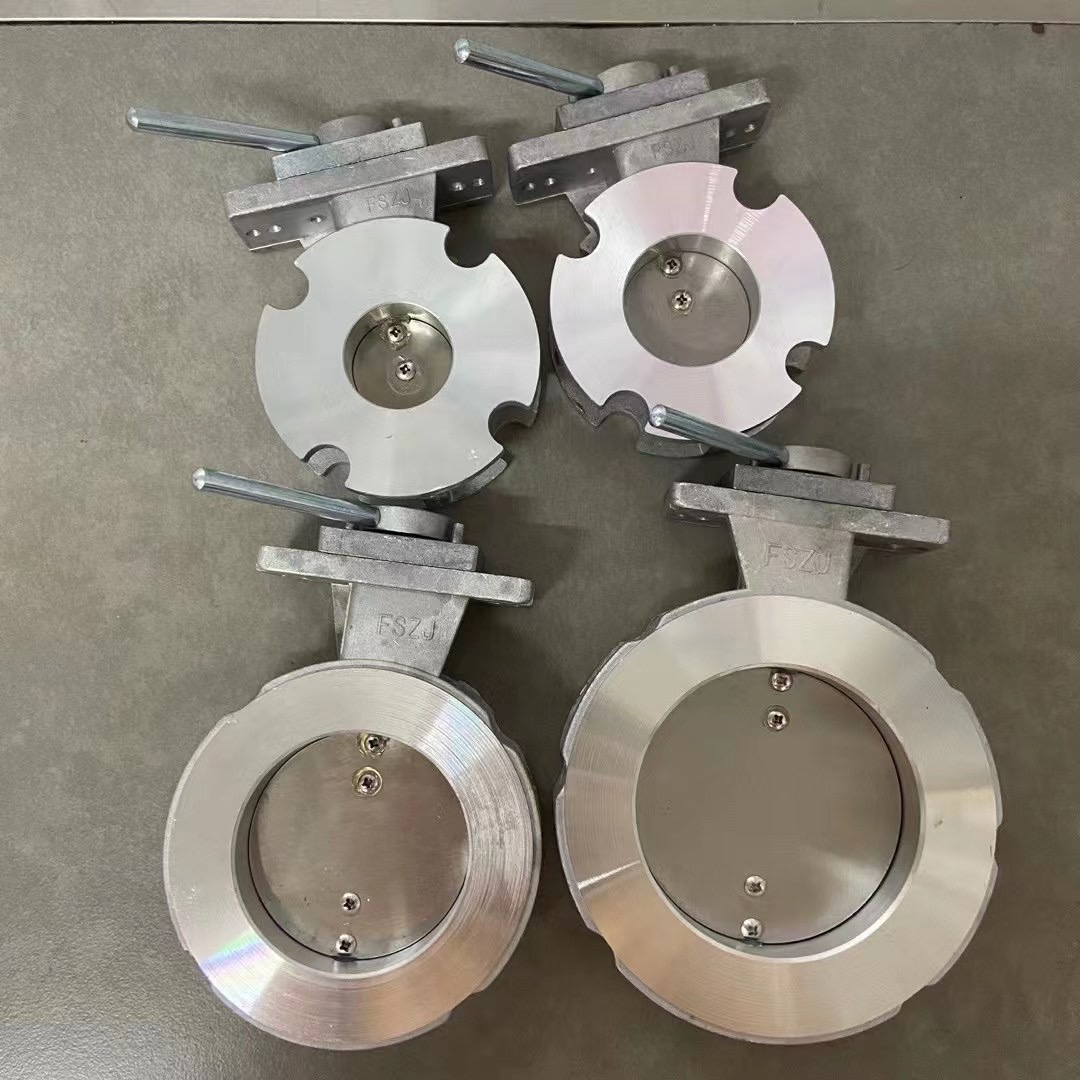 Industrial Parts Cast Iron Stainless Steel Epdm Seal Wafer Butterfly Valve