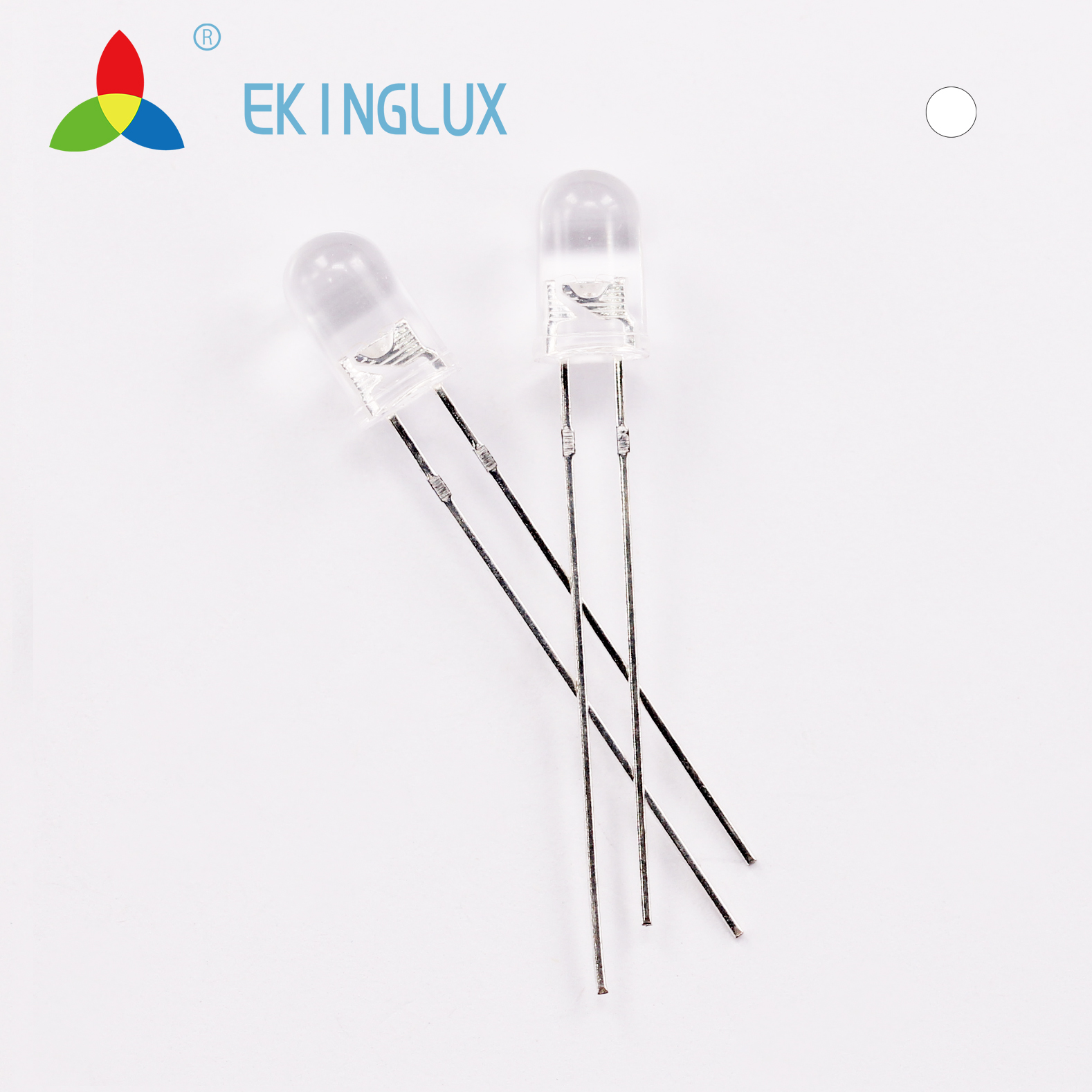 Ekinglux led 5 мм Высокая интенсивность прозрачные линзы белый светодиод цена 5 мм Светодиодная Таблица 5 мм led 3 вольт светодиодные фонари 5 мм
