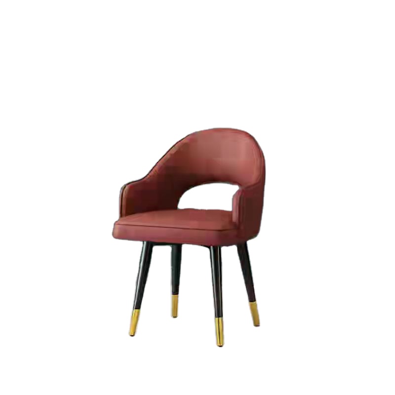 Dining chairs are luxurious, post-modern Nordic solid wood chairs, American family dining tables, stools and soft leather bags