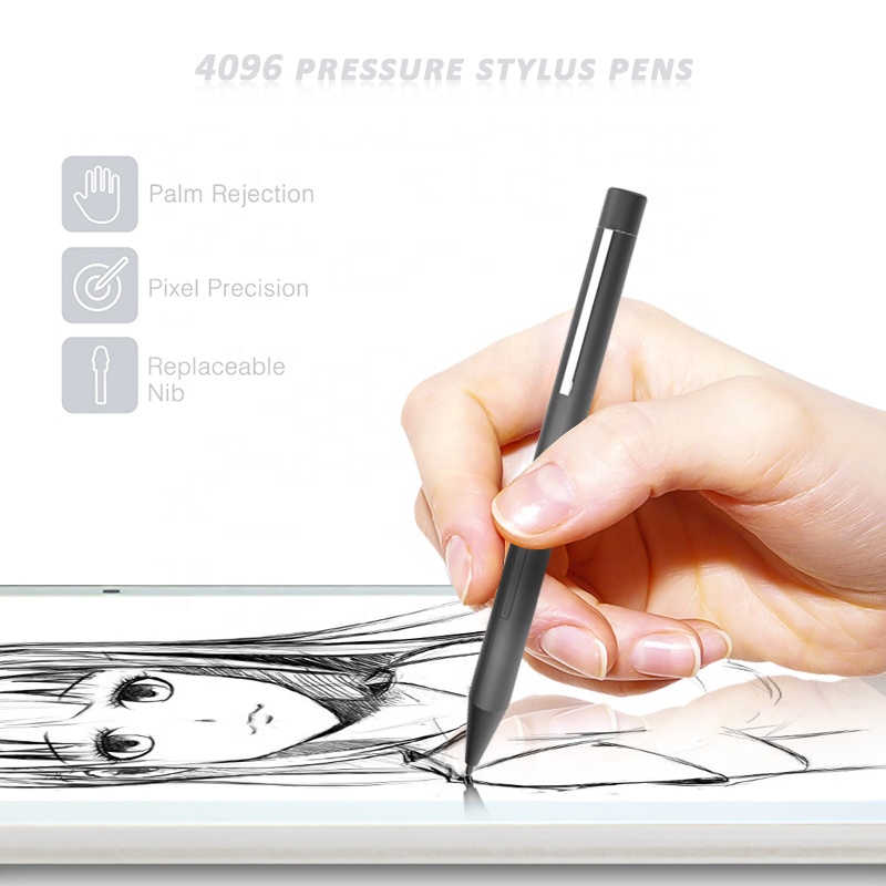SIBOLAN Black compact stylus pen for touch screens can Painting stylus pen for monitor 4096 pressure stylus pens
