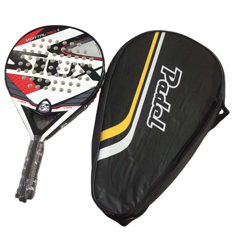 Uniker Paddle Tennis Racket Graphite Surface with EVA Memory Foam Core Paddle Racket Lightweight Beach Tennis Padel