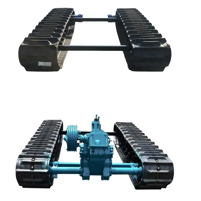 Steel rubber track chassis from 0.5Ton to 120T steel undercarriage for excavator,loader Drilling Rigs bocat wet lands