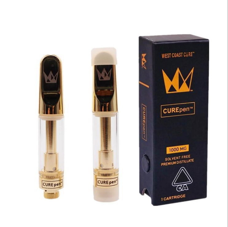 Curepen CBD Vape 510 нитка пустые вапорайзеры с черной коробкой упаковка Cbd картридж 1 г