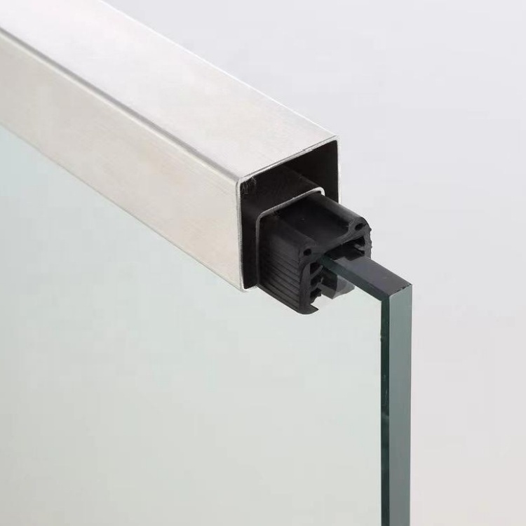 View Mate Stainless Steel Square Top Rail For Glass Railing Glass Balustrade Top Rail