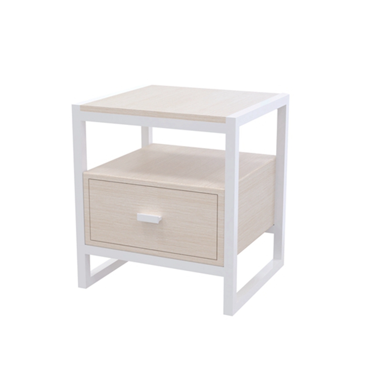 Wooden removable bedside table laptop desk european style modern night table organizer bedside cabinet with drawer