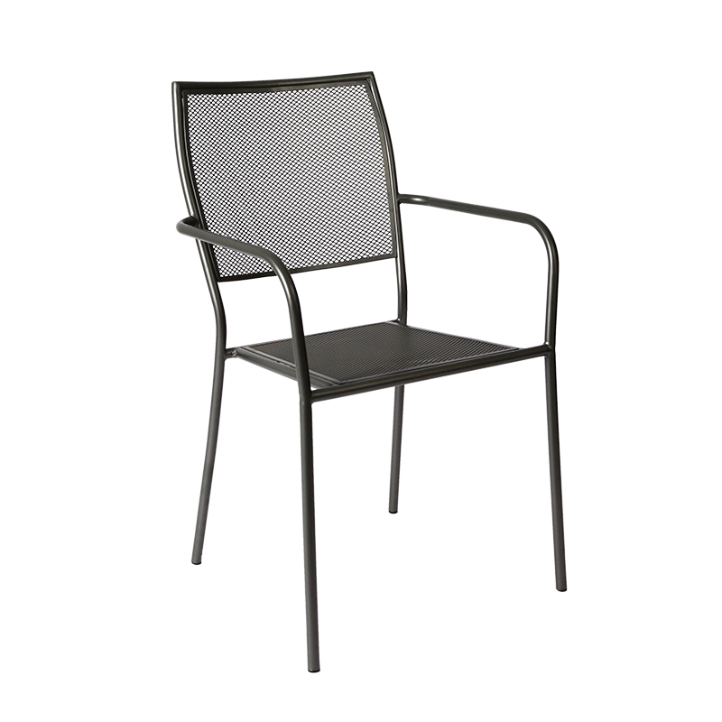outdoor furniture Metal mesh chair for garden outdoor restaurant for free