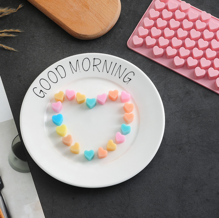 Food Grade Customized Logo Acceptable Easter Day Silicone Rubber Heart 3D Cake Pop Mold