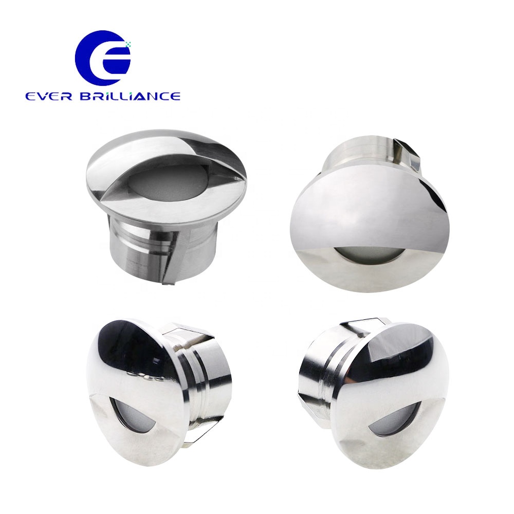 Hot sale 2w led rgb 28mm low voltage stainless steel landscape step lighting