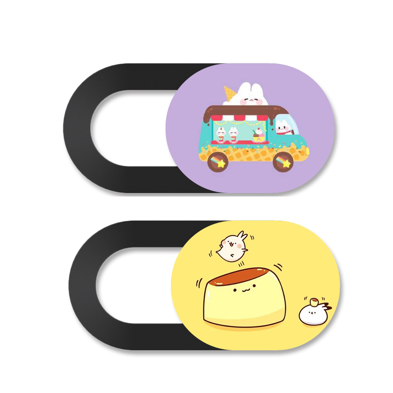 Plastic Webcam Cover Fits Smartphones Tablets laptop protective sticker With Strong adhesive Protecting Privacy