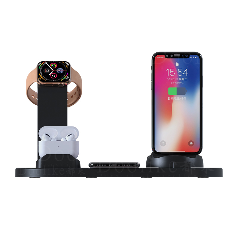 3 в 1, беспроводная зарядная подставка для Apple, док-станция для AirPods, беспроводное зарядное устройство для iPhone