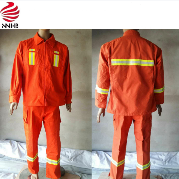 Factory Supply Outdoor Safety Work Rescue Uniforms 100% Cotton Firefighting Suit China Rescue Suit for Firefighters