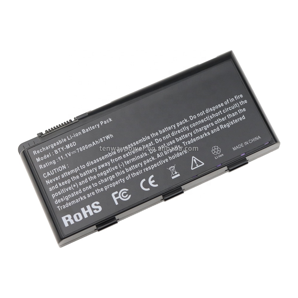 11,1 V 7800 мА/ч, BTY-M6D Аккумулятор для ноутбука MSI GT70 GT780 GT60 GT680R GT683R GT685R сменный аккумулятор