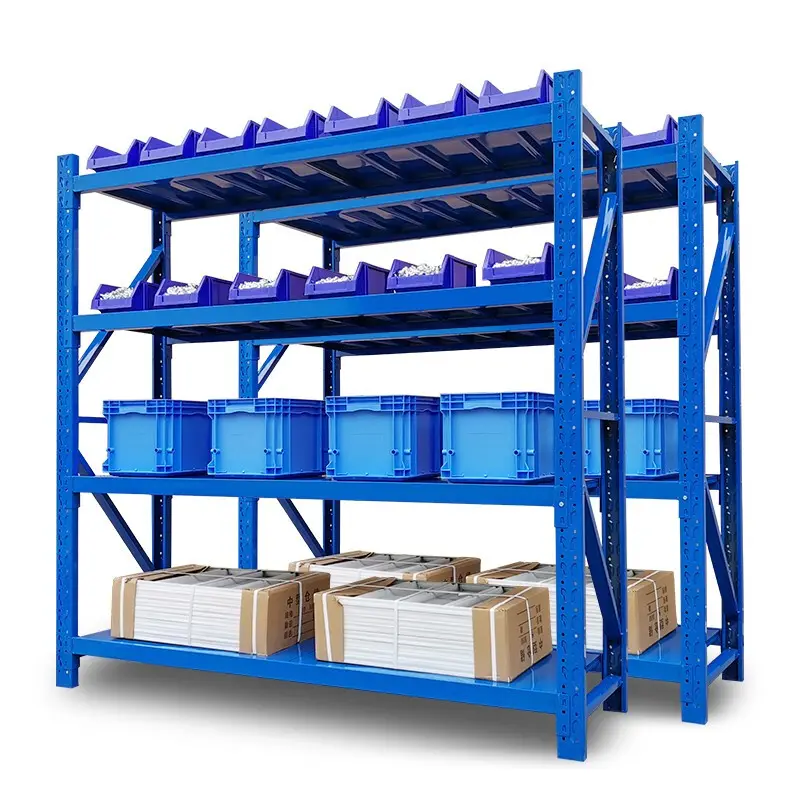 Adjustable Light Duty Shelf Lowest Price Wholesale Stock 500kg Per Level Metal Rack