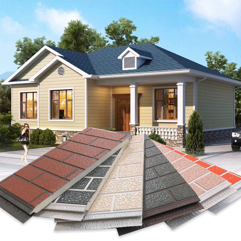 Sandwich Panels Earthquake Proof Thermal Insulation Aluminum Zinc Coated Steel Plate Construction