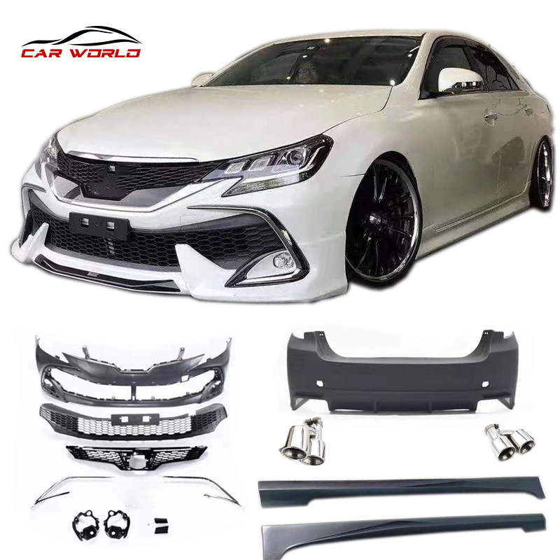 Хит продаж Автомобильный кузов для 2010 -2017 Toyota Mark X Rezi to 2018 передний бампер задний бампер боковой скрит гриль глушитель