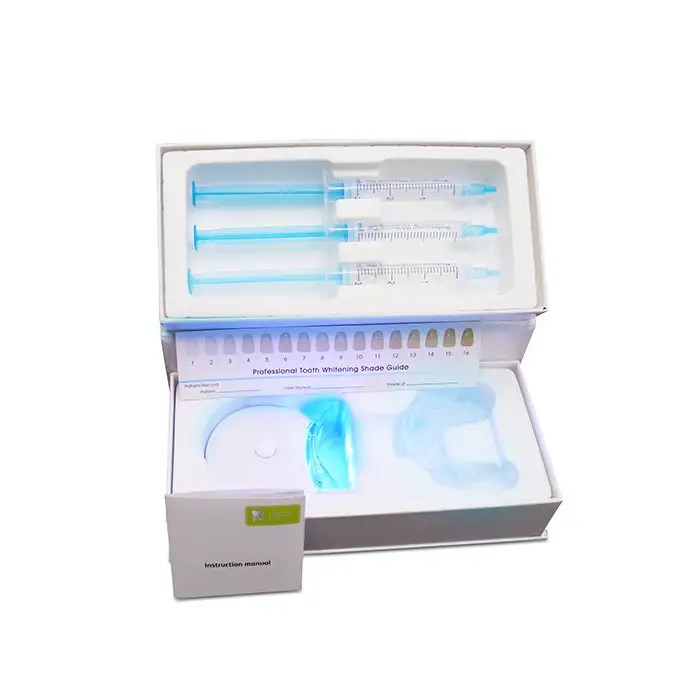 Home Private Logo Label blue led light teeth whitening kit