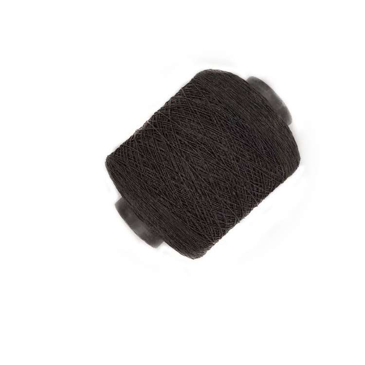 100% Polyester Cover Yarn Elastic Thread Rubber Core-spun Yarn for For Disposable Shower Caps