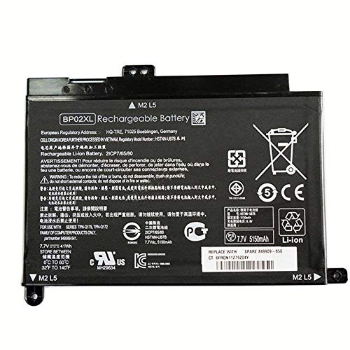 Huiyuan 7,7 В 41wh 5150 мАч аккумулятор ноутбука BP02XL совместимый с HP Pavilion ПК 15 15-AU 849909-850 (F9-21) 849569-421 HSTNN-LB7H