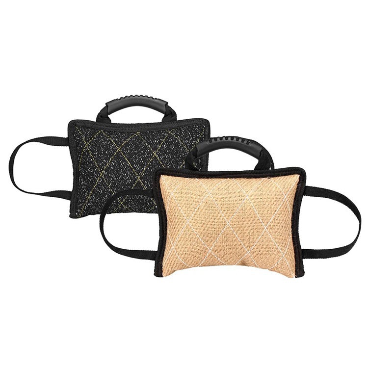 3 Handles Pet Dog Bite Tug Toys Puppy Bite Pillow Outdoor Training Toys