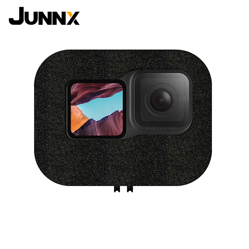 Junnx for go pro hero 9 black action camera Windshield Wind Foam Cover Wind Noise Reduction Windproof Case for GoPro 9 Accessori