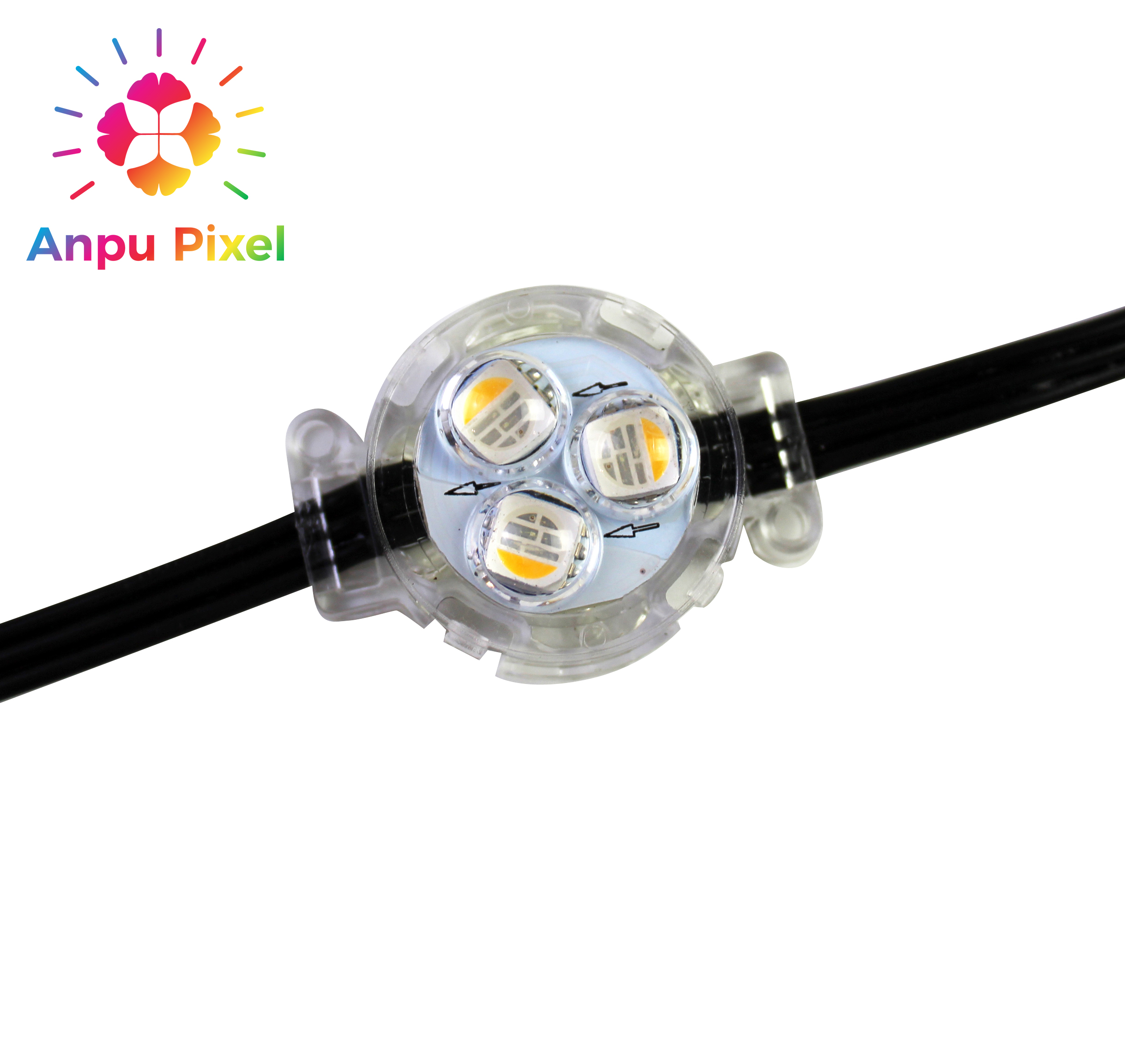 DC 12 В WS2811 IC RGB диаметр SMD 5050 RGB 3 светодиода D30 светодиодные модули адресная Водонепроницаемая IP65 Пиксельная лампа