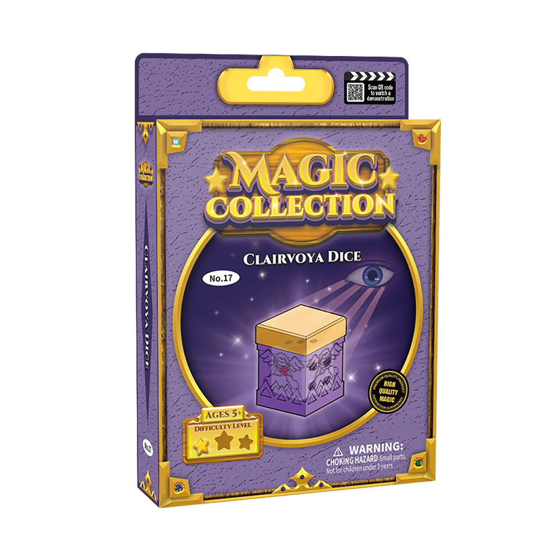 High Quality Customizable Plastic Close-Up Clairvoyance Magic Tube and Dice Mysterious Stage Tricks Toy for Kids and Magicians