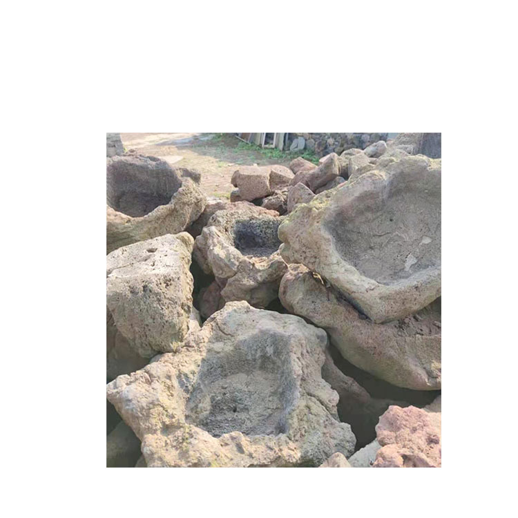 Outdoor Garden Decorative Recycled Plastic Large Planter Pots Volcanic Stone Pot For Tree Plants