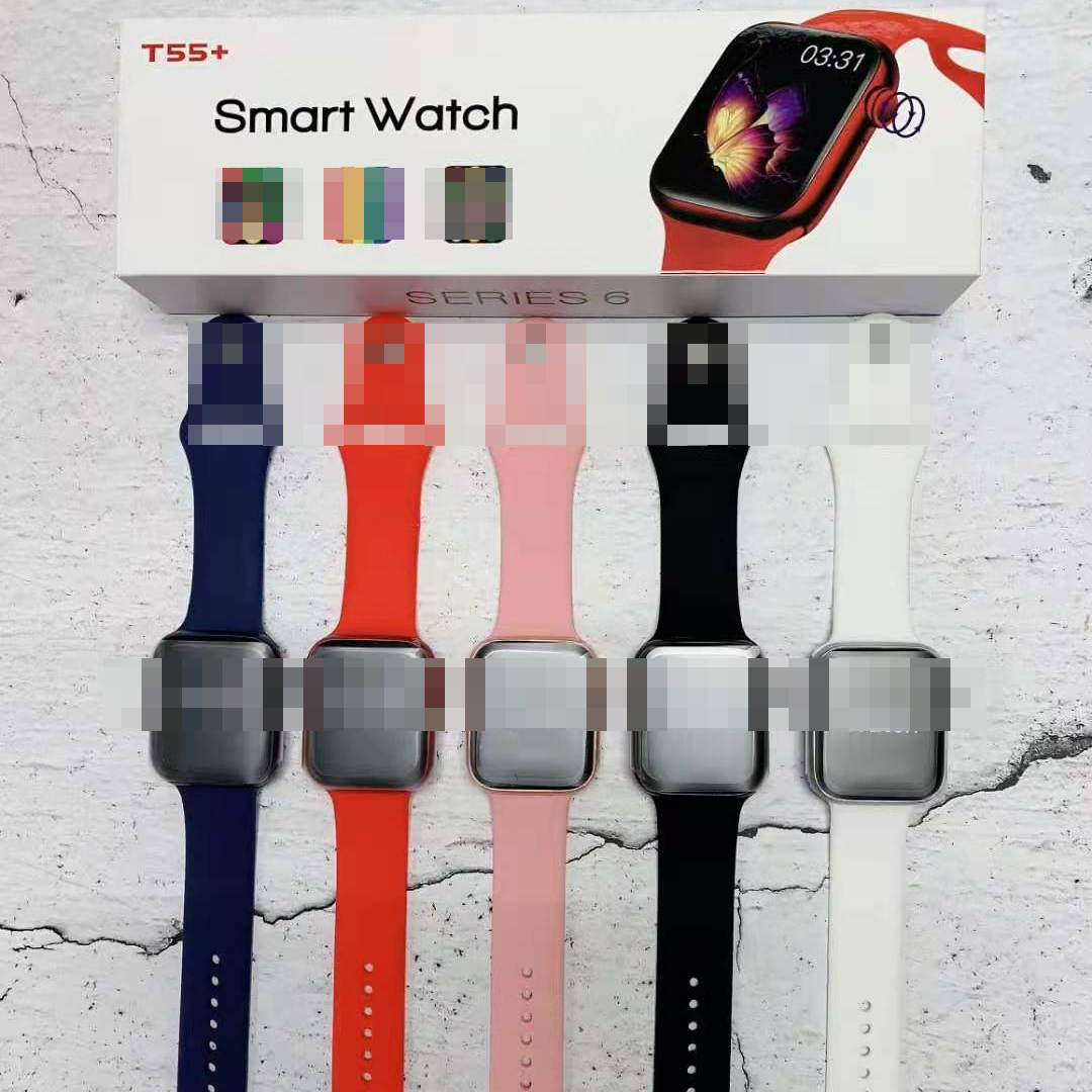 Лидер продаж 2021, Смарт-часы T55 +, поступление bt, телефон iwo reloj series 6, Смарт-часы T55 +