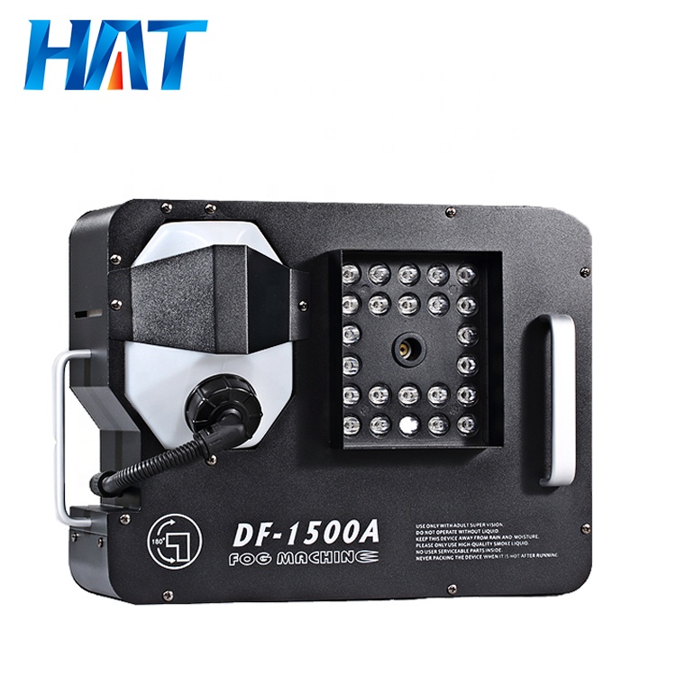 HAT 1500w dmx512 vertical led fog machine wedding dj bar 1500w dmx led multiangle smoke projection fog machine