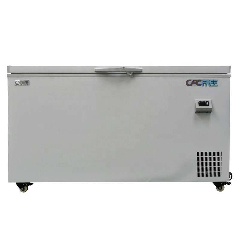 -80 Degree Large Commercial Fish and Meat Cryogenic Horizontal Deep Freezer 470 Liter
