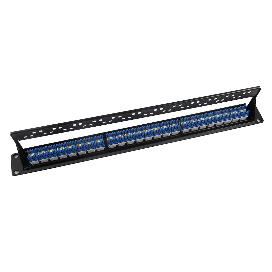 Полная или пустая стойка с 24 портами rj45 utp cat6, неэкранированная модульная сетевая коммутационная панель для шкафа-стойки