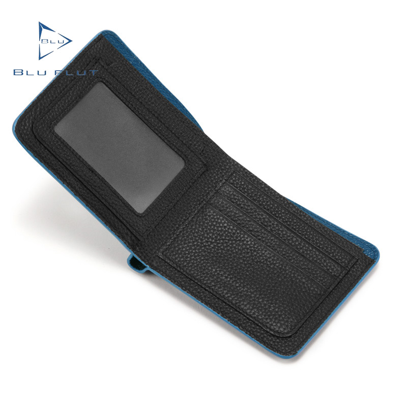 Customization Super September fashion designer money clip wallet full grain cow leather men hand wallet genuine leather purses