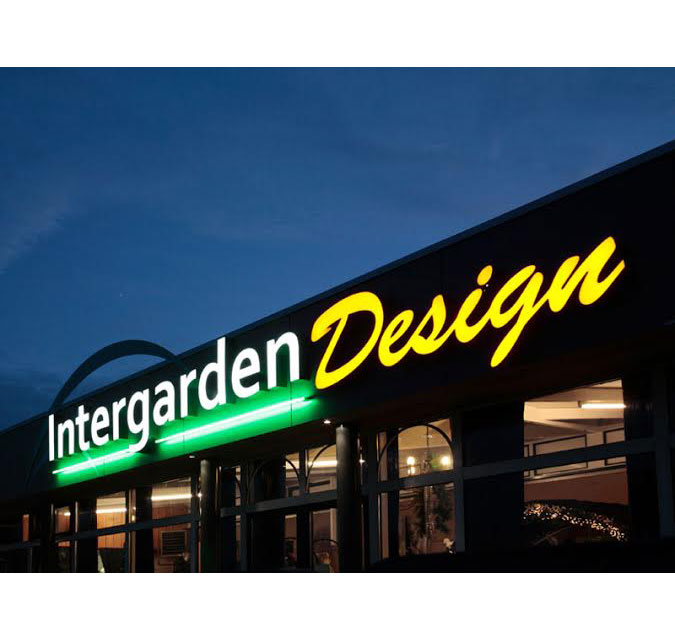 Factory price large letters sign logo brass signs led storefront