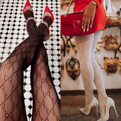 Fashion brand designer tights letter stockings sexy pantyhose fishnet stockings