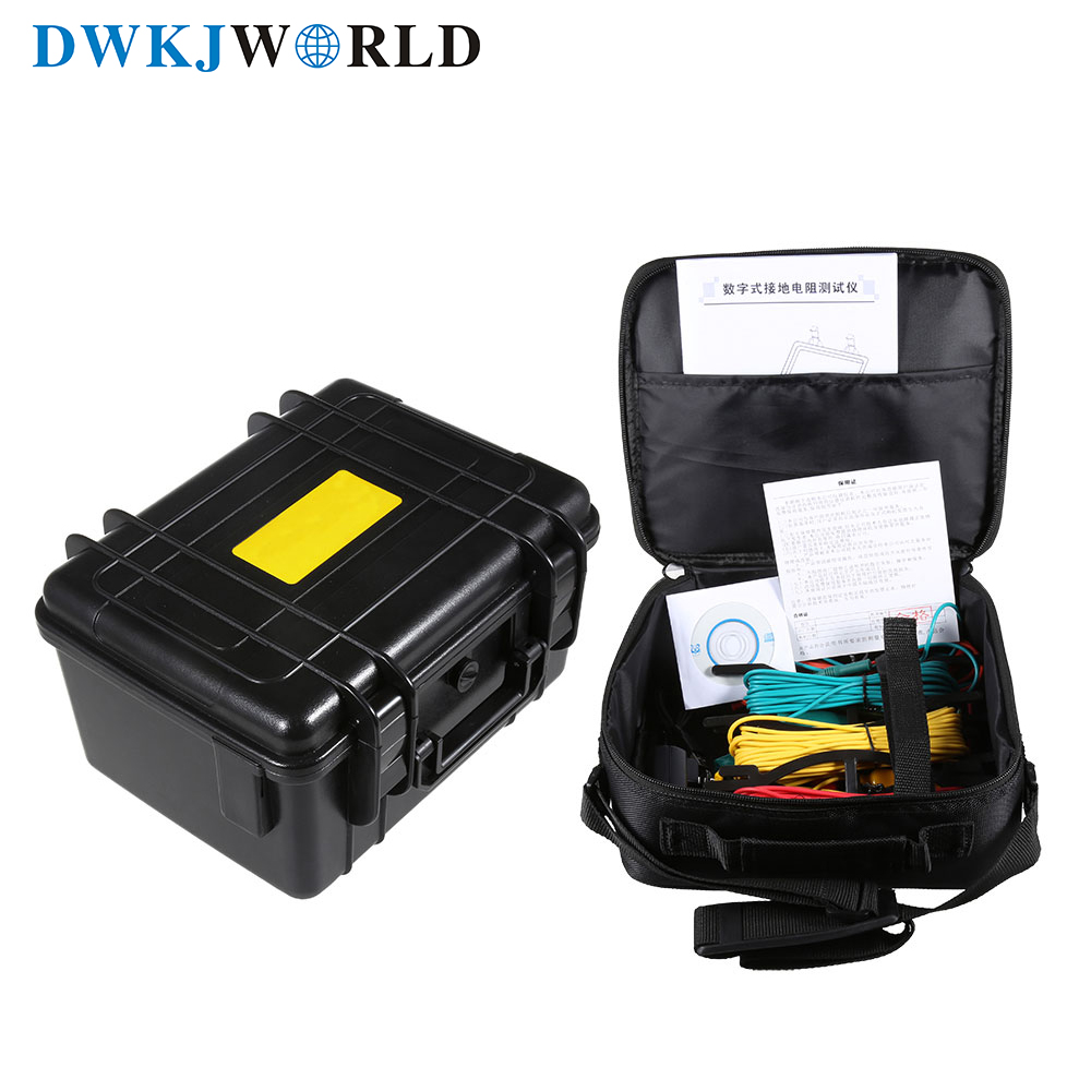 DW256 Многофункциональный цифровой измеритель сопротивления земле может измерять Удельное сопротивление почвы