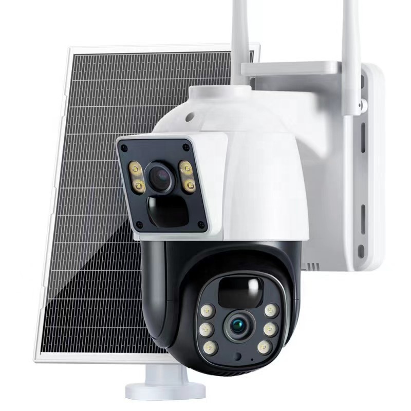 New Security Cameras Outdoor Wireless Solar&battery Security Camera System With Solar Panel Wifi Pir