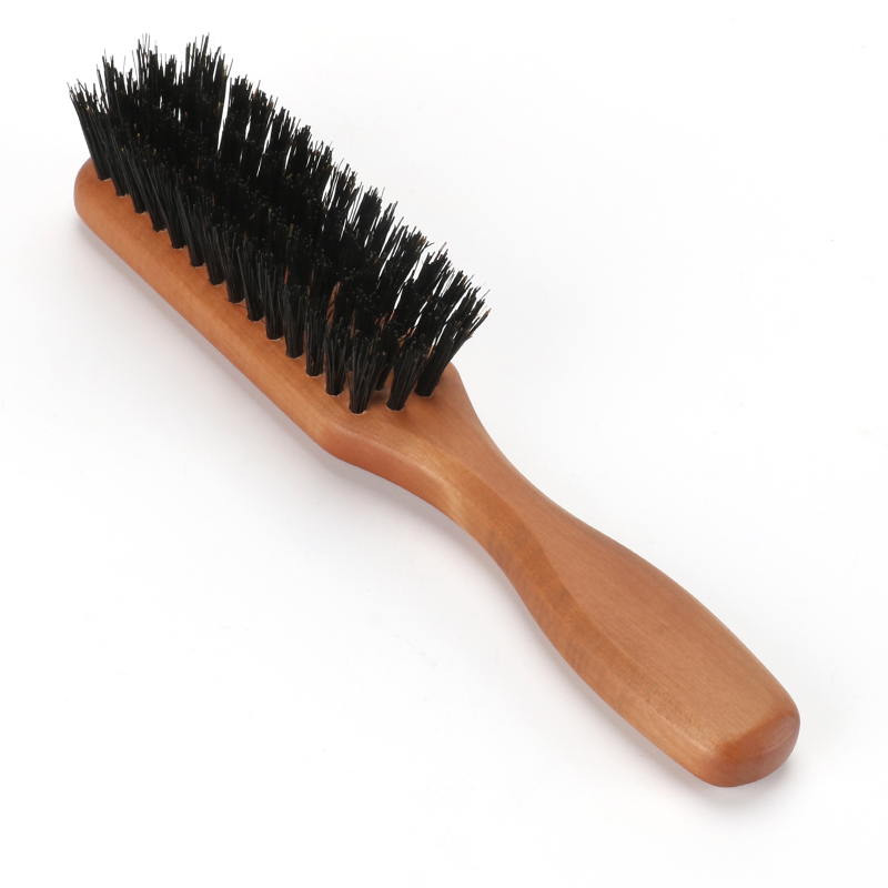 Abeis Wholesale OEM Boar Bristles Beard Brush And Comb Custom LOGO Beard Brush Boar Bristle For Men