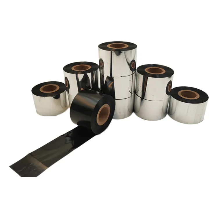 110mm 300m Wax Ink Ribbon Roll Compatible Thermal Transfer Label Barcode Printer Ribbon barcode machine ribbon For Datamax