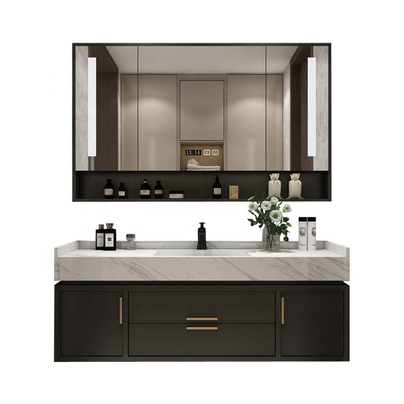 New bathroom design wall mounted classic luxury bathroom vanity cabinet