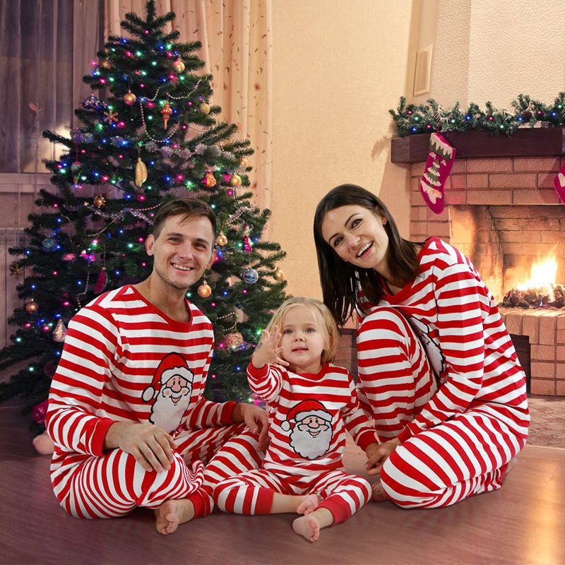 KKVVSS 9190-6 sleepwear in winter long sleeve at home family sets kids unisex pretty wear wholesale adult clothing