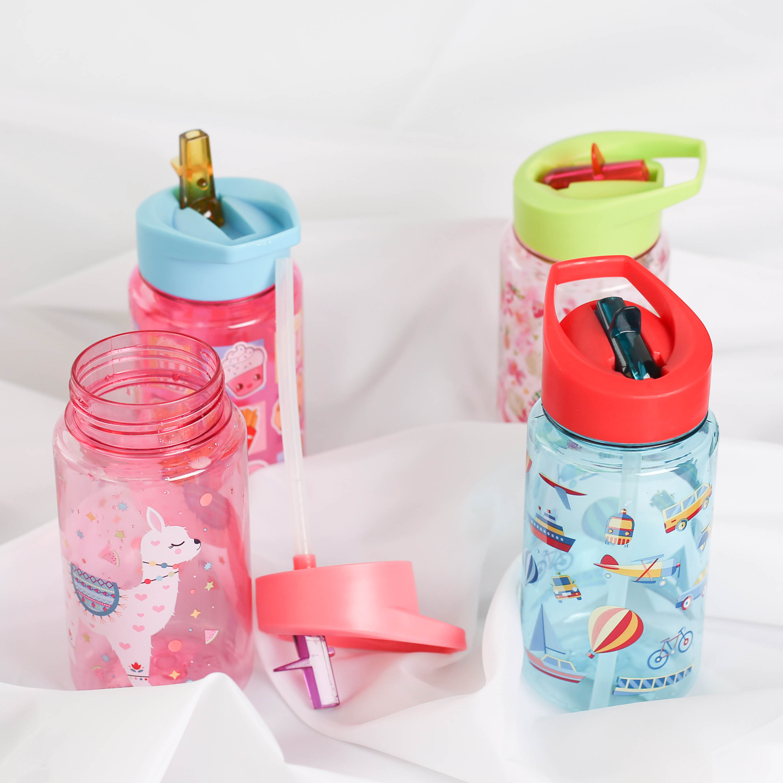 Modern Pink Plastic Water Bottle 500ml 600ml 800ml Good Quality Cute Water Bottle