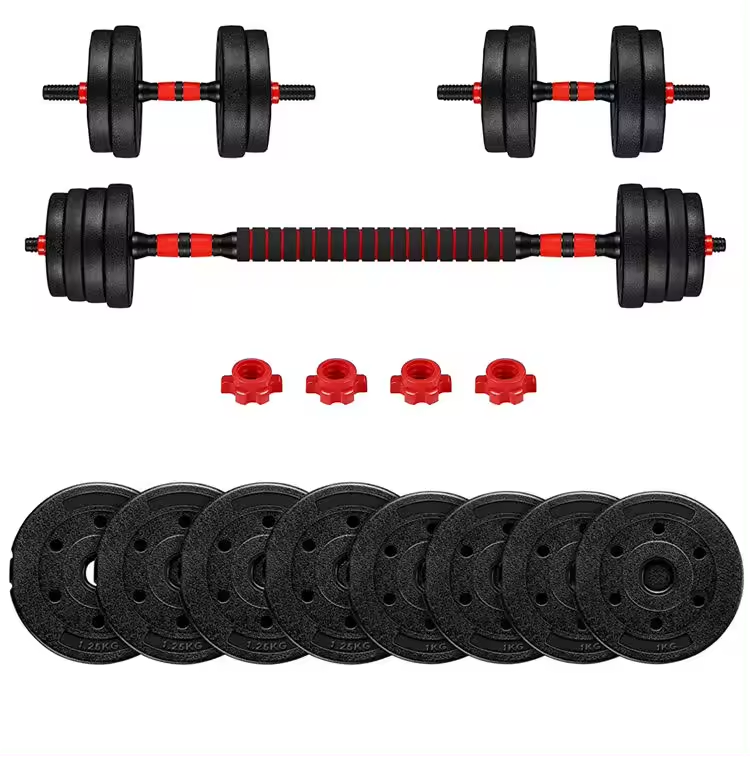 SP Hot sale Adjustable dumbbell weight set powerlifting 20kg/30kg/40kg/50kg gym equipment dumbbells Adjustable Cement Barbell