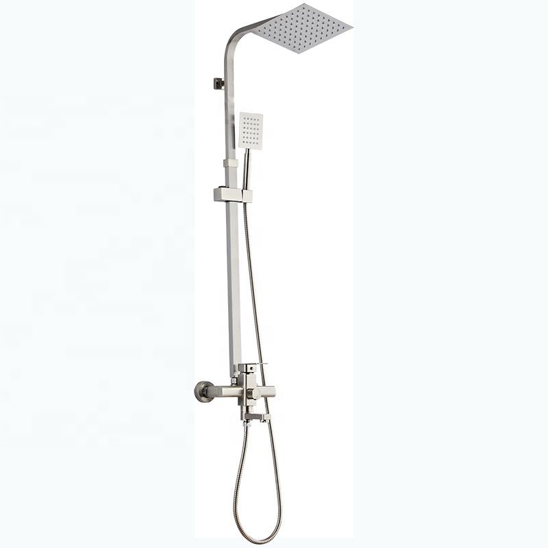 Manufacturing factory brushed anti-rust round octagonal third gear square special offer copper stainless steel anti-rust shower