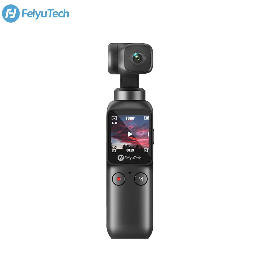 Карманная камера Feiyu 6 осей 4K HD карданный Стабилизатор камеры 120 градусов широкий угол смарт-трек встроенное управление Wi-Fi для видеозаписи Vlog
