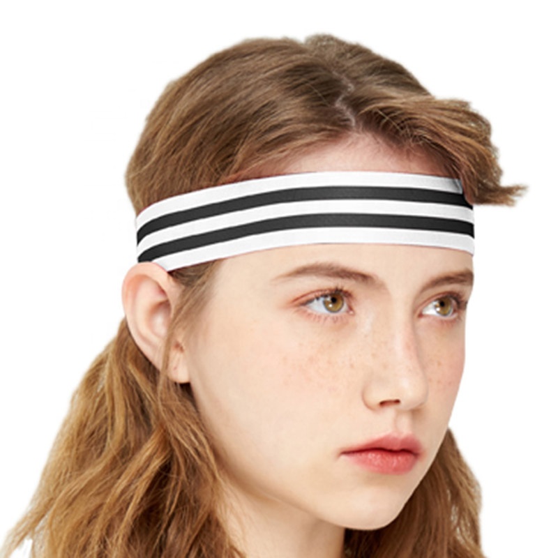Custom Logo Breathable Cycling Bamboo-Carbon Knitted Anti Slip Headband